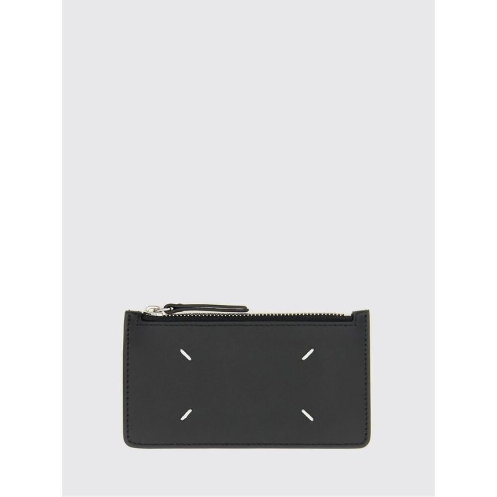 Maison Margiela Men Four Stitches Leather Flat Card Holder Maison Margiela